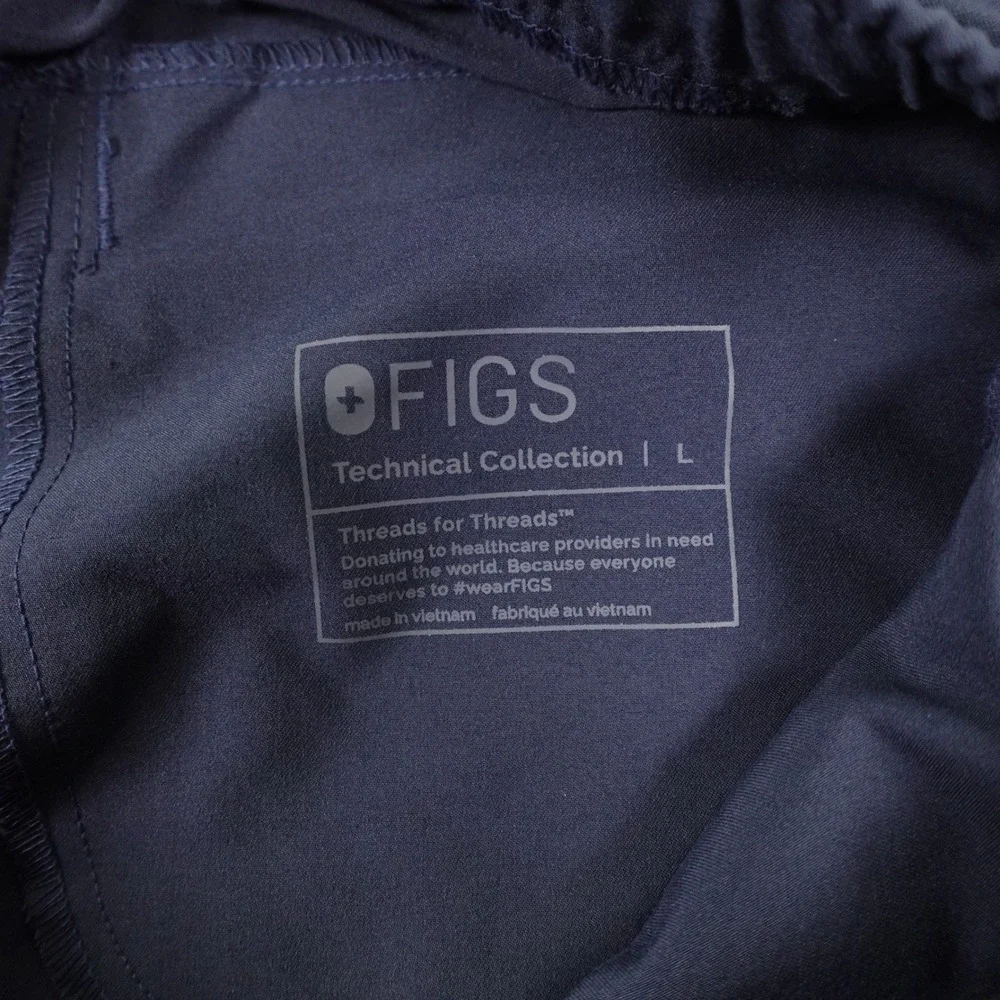 Figs Scrub Pants Mens Large Grey Tansen Jogger 5 Pocket Medical Nurse Doctor‎